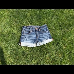 Dark Wash Denim Shorts